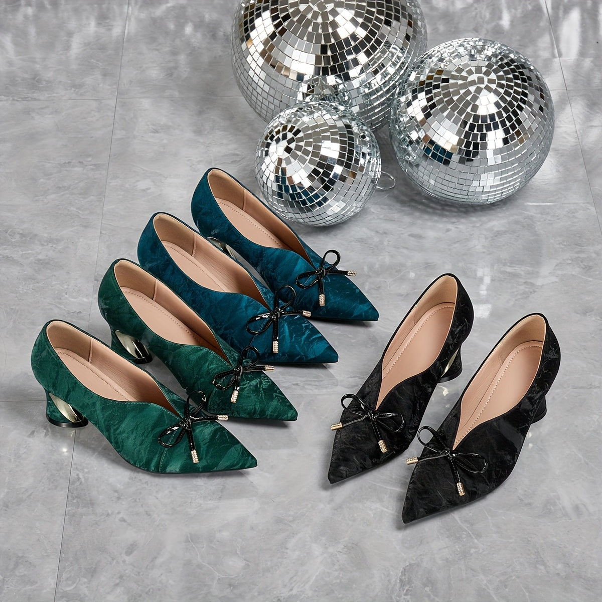 Elegant Women'S Fashionable Pointed High Heels, Comfortable Chunky Heel Casual Versatile Style., Women Shoes