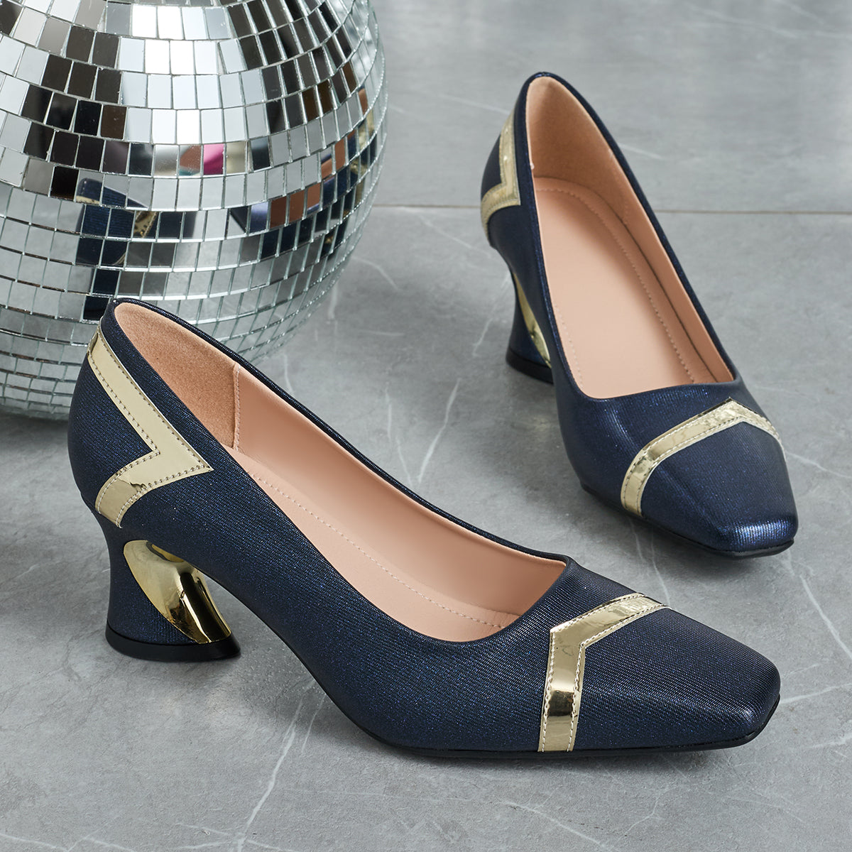 Elegant Women'S Casual Fashion Square-Toe High Heels, Suitable for All Seasons, Perfect for Parties with Comfortable Chunky Heels., Women Shoes