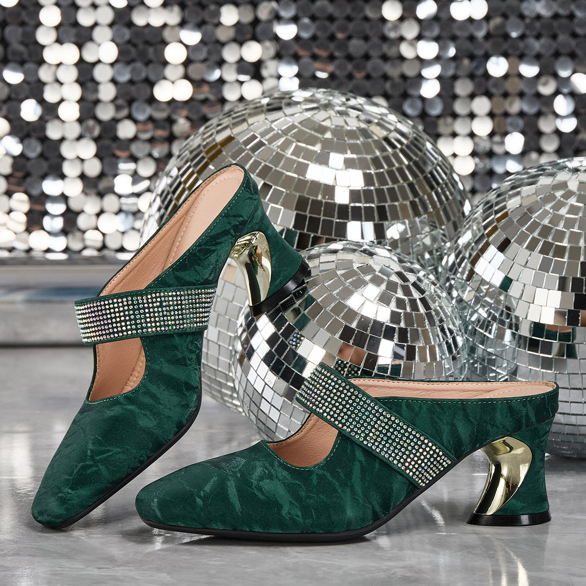 Elegant Women's Shiny Rhinestone High Heel Sandals Suitable for Dance Halls, Nightclubs, Etc, Women Shoes