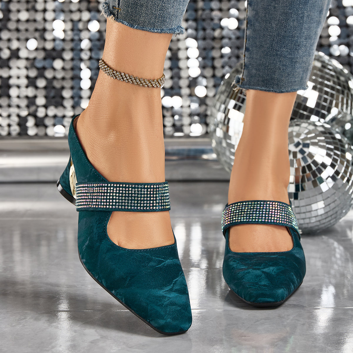 Elegant Women's Shiny Rhinestone High Heel Sandals Suitable for Dance Halls, Nightclubs, Etc, Women Shoes